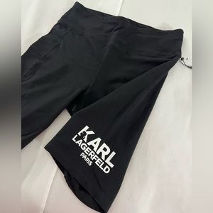 Karl Lagerfeld Black Biker Shorts